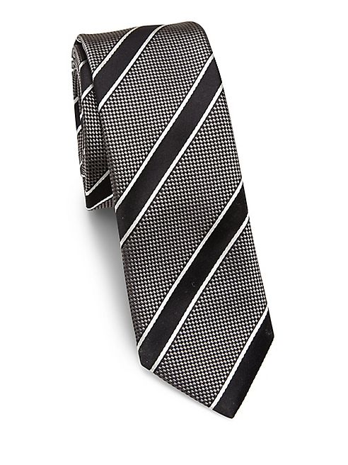 HUGO BOSS - Jumbo Striped Silk Tie