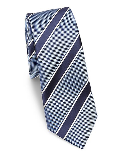 HUGO BOSS - Jumbo Striped Silk Tie