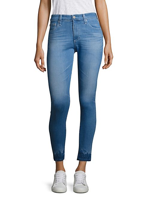 AG - Farrah High-Rise Released Hem Ankle Skinny Jeans