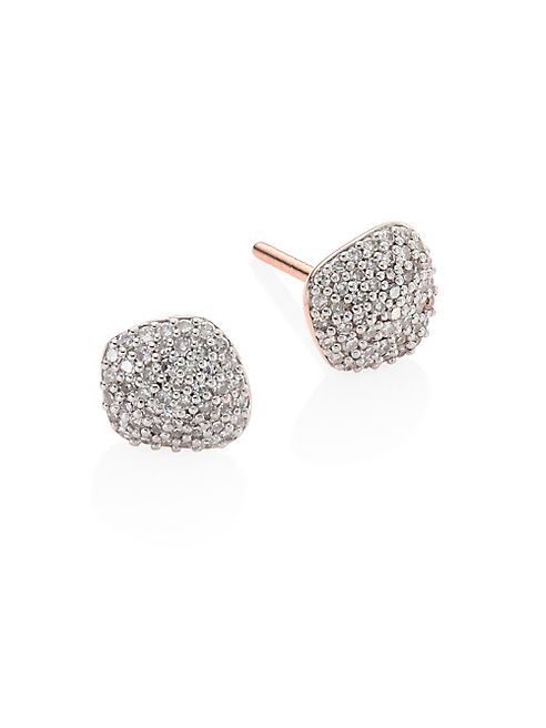 Monica Vinader - Nura Diamond Nugget Stud Earrings