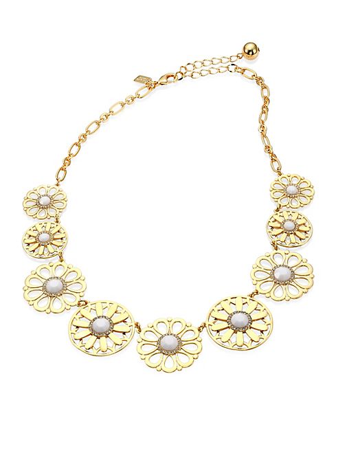 Kate Spade New York - Golden Garden Flower Bib Necklace