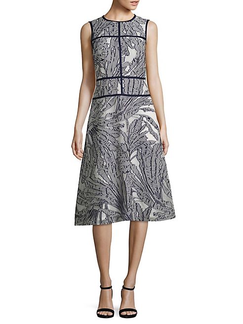 Lafayette 148 New York - Damaris Palm Fil Coupe Dress