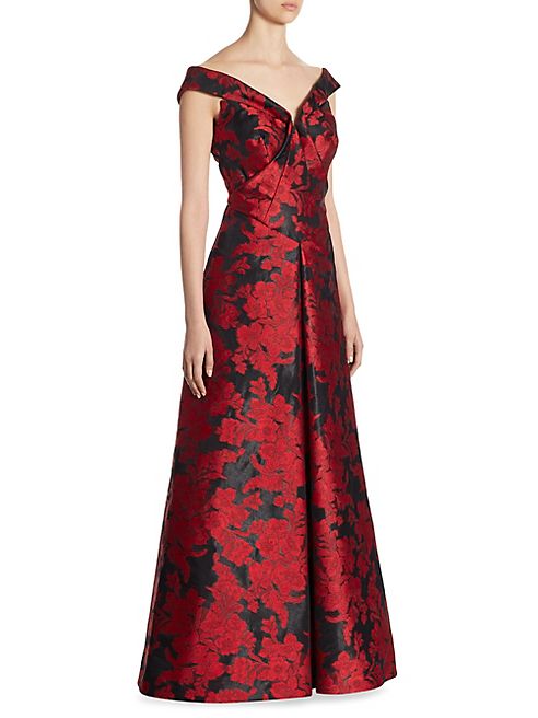 Zac Posen - Silk Floral-Print Gown