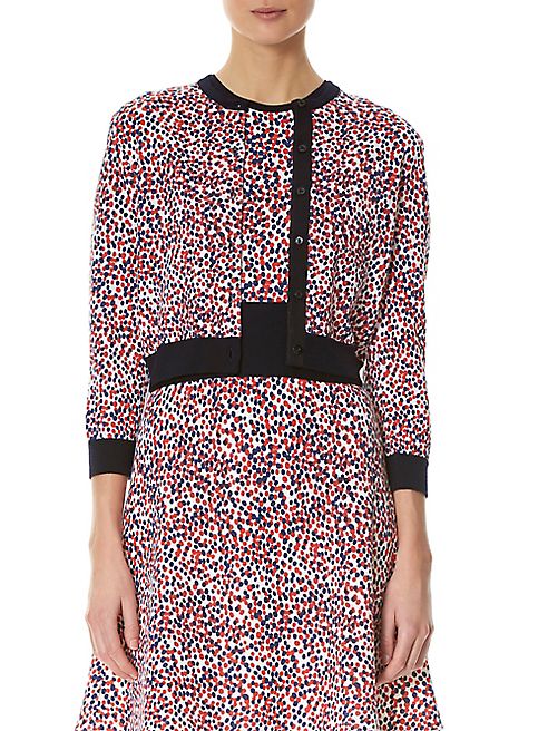 Carolina Herrera - Polka Dot Printed Cardigan