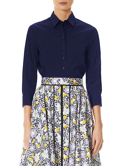 Carolina Herrera - Fitted Cotton Blouse