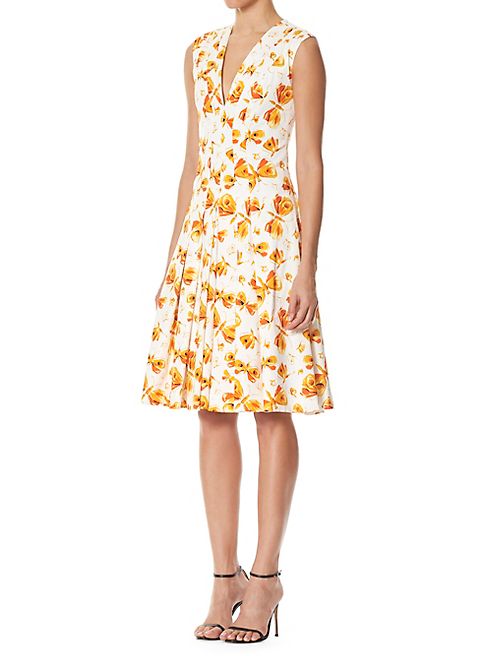 Carolina Herrera - Butterfly Printed Dress