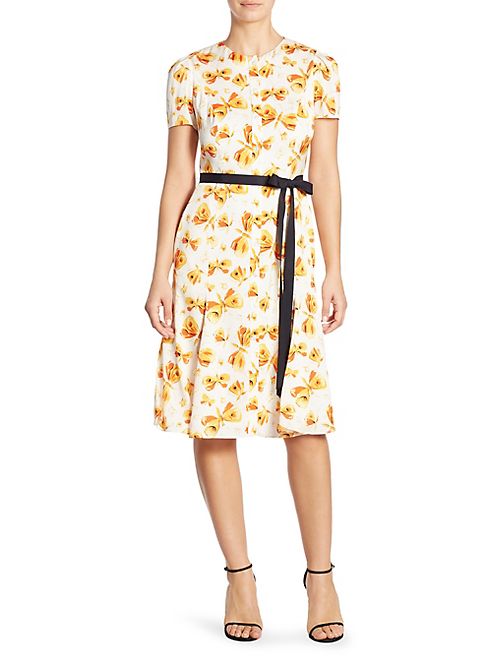 Carolina Herrera - Butterfly Printed Dress