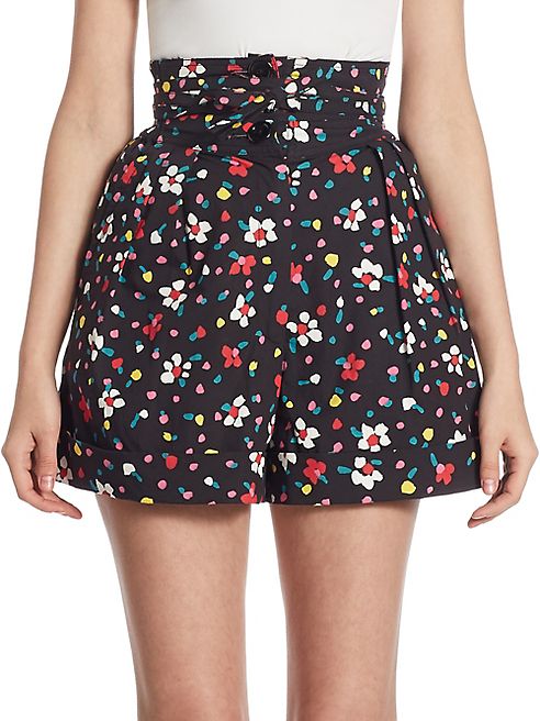 Marc Jacobs - Floral-Print Pleated Shorts