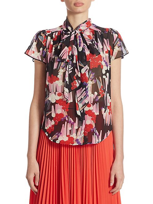 Marc Jacobs - Floral-Print Silk Blouse