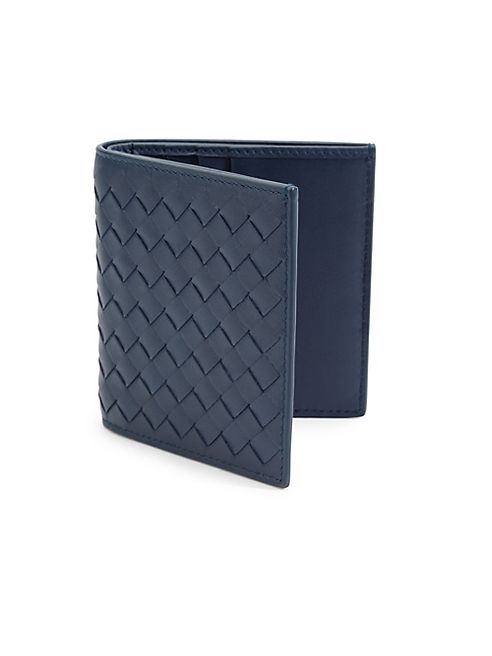 Bottega Veneta - Woven Denim Leather Bifold Wallet