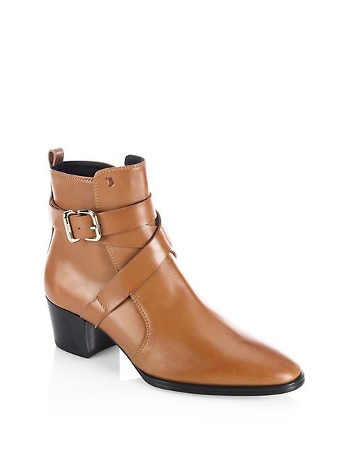 Tod's - Wraparound Leather Booties