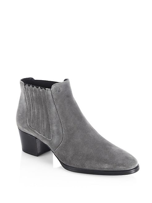 Tod's - Western Suede Booties