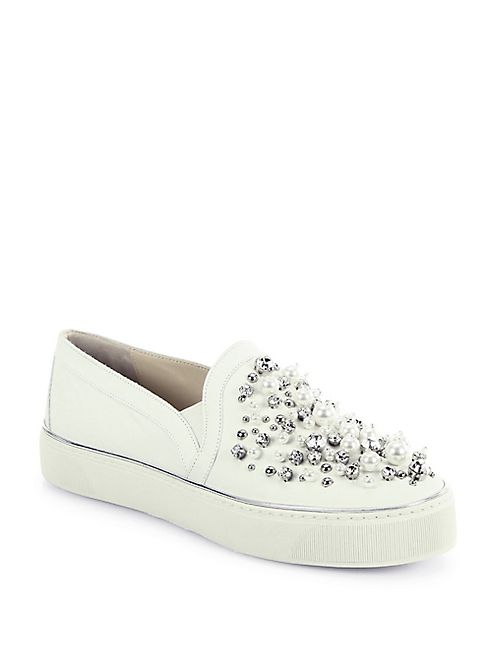 Stuart Weitzman - Decor Suede Platform Sneakers