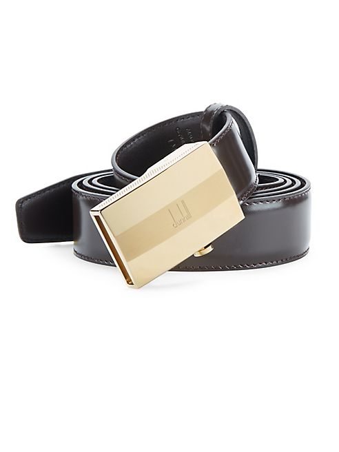 dunhill - Smooth Leather Facet Belt