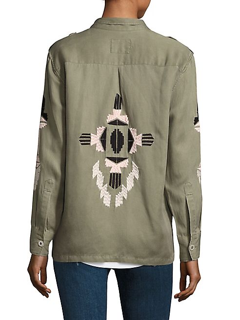 Rails - Elliot Aztec Embroidery Military Jacket