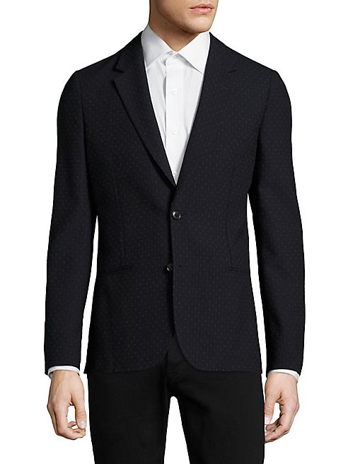 Paul Smith - Micro-Dot Print Wool Jacket