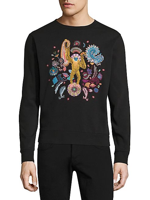 Paul Smith - Embroidered Cotton-Knit Sweater