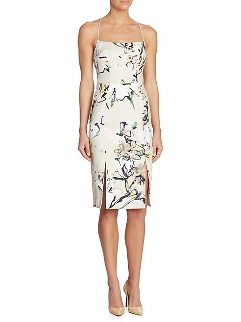 Black Halo - Robinson Floral-Print Sheath Dress