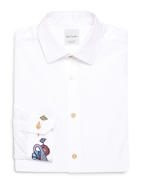 Paul Smith - Soho-Fit Embroidered Dress Shirt