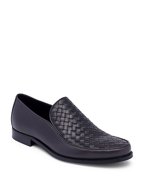 Bottega Veneta - Interwoven Leather Loafers