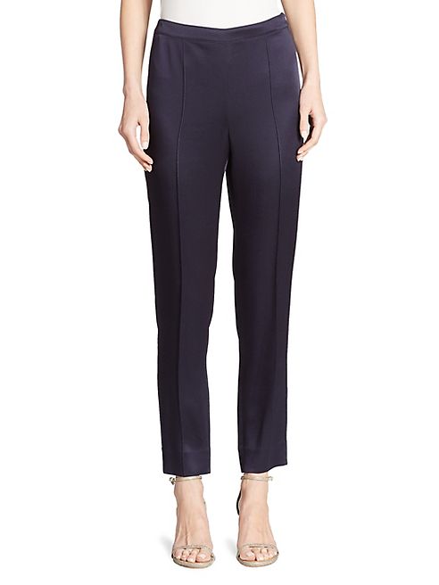 St. John - Satin Cropped Pants