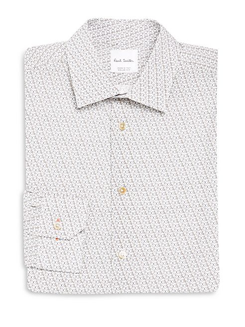 Paul Smith - Soho-Print Bicycle-Print Dress Shirt