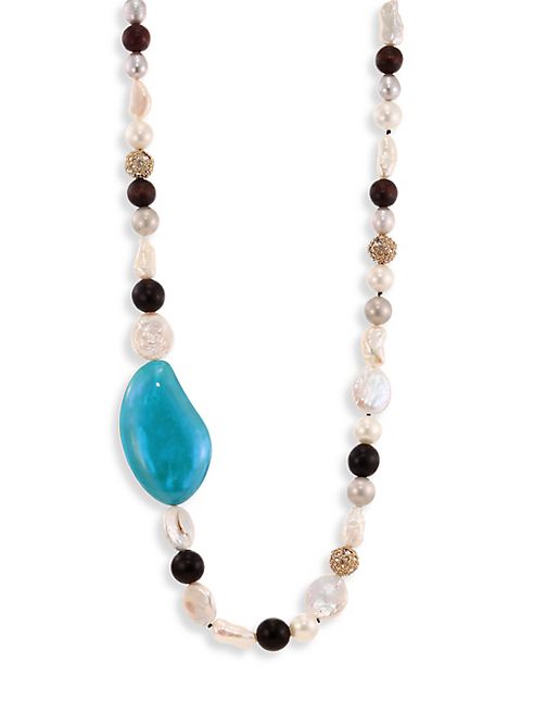 Alexis Bittar - Opalescent Lucite Liquid Silk Strand Necklace/42