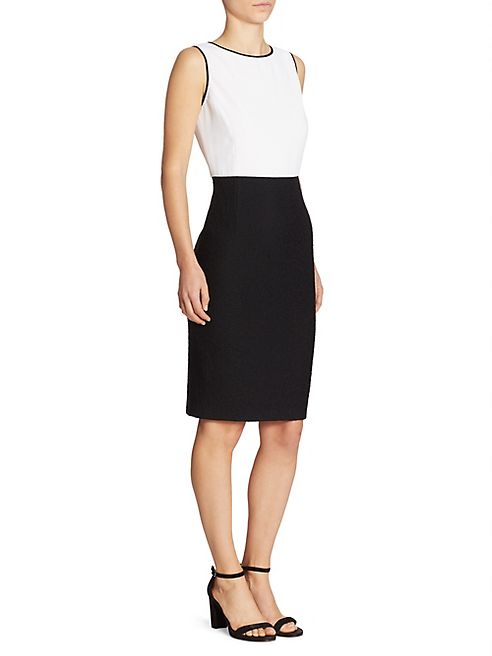 St. John - Colorblock Sheath Dress