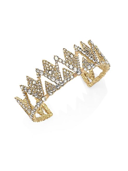 Alexis Bittar - Elements Crystal-Encrusted Spiked Lattice Cuff