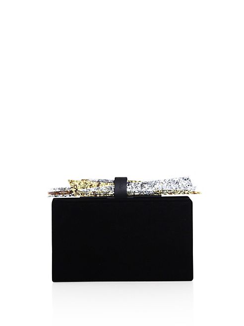 Edie Parker - Wolf Velvet Clutch