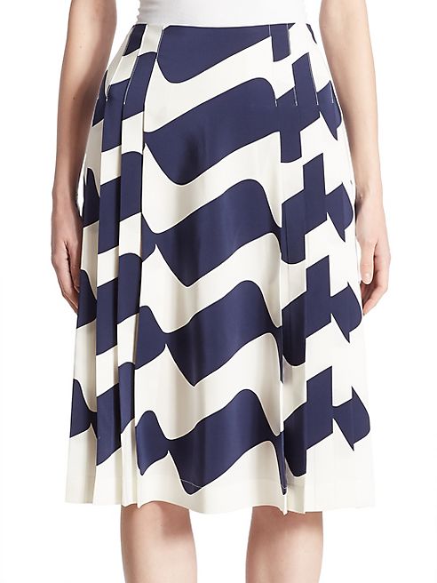 Victoria Beckham - Pleated Midi Skirt