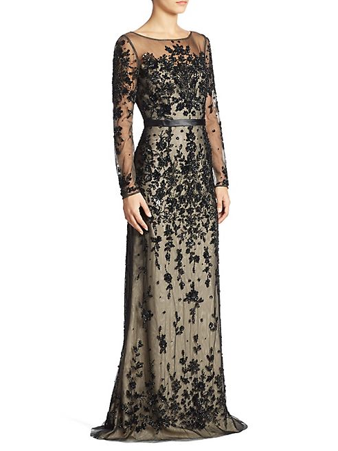 Basix Black Label - Ills Floral Embellished Gown