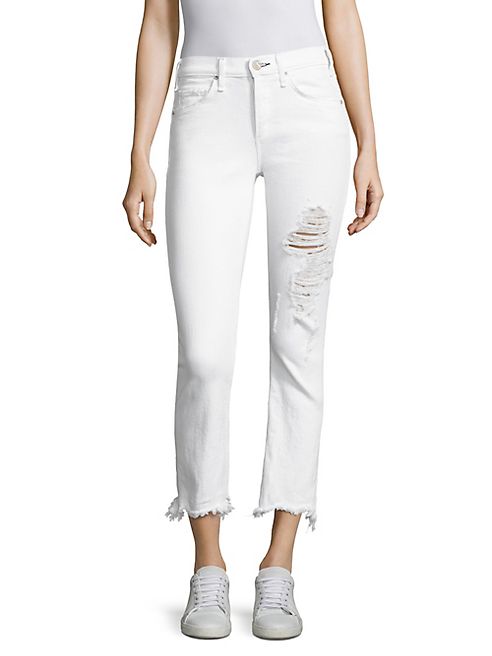 McGuire - Valletta Cropped Distressed Jeans