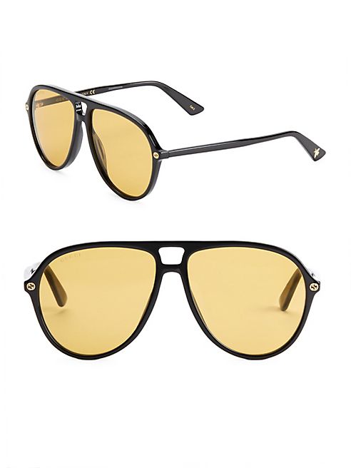 Gucci - 59MM Pilot Sunglasses