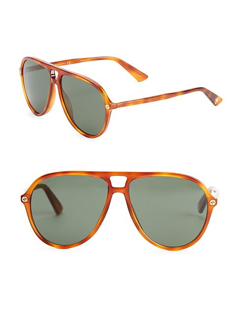 Gucci - 59MM Pilot Sunglasses