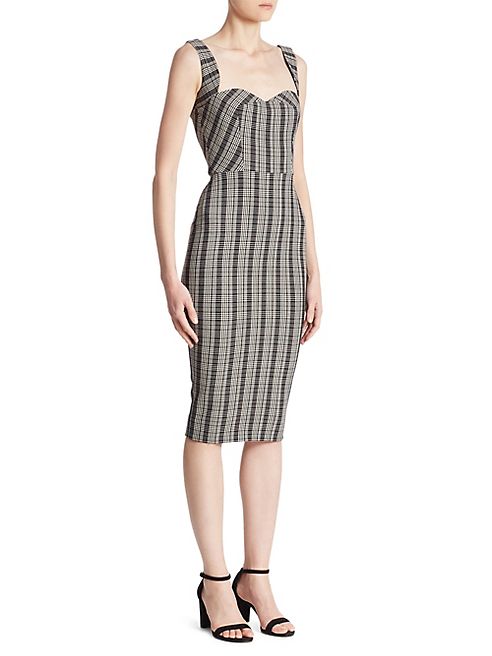 Victoria Beckham - Checked Sweetheart Dress