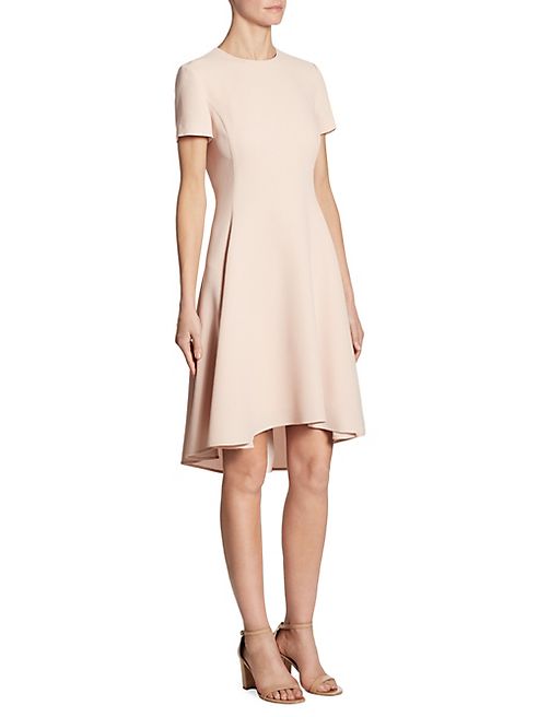 DKNY - Asymmetrical Hem Short Sleeve Dress