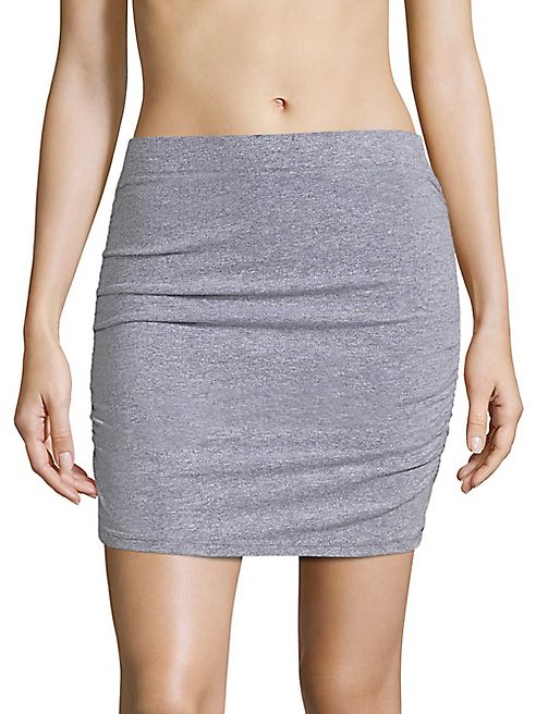 MONROW - Shirred Mini Skirt
