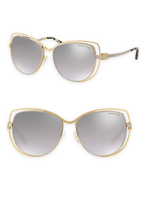 Michael Kors - Audrina I Mirrored Cat Eye Sunglasses