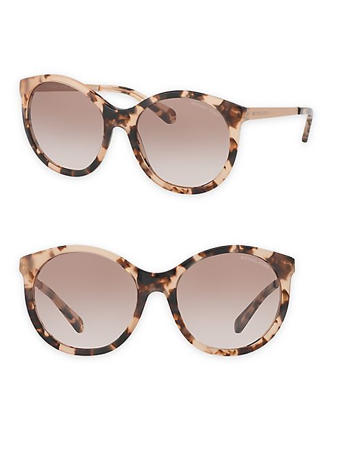 Michael Kors - Island Tropics 55MM Rounded Cat Eye Sunglasses