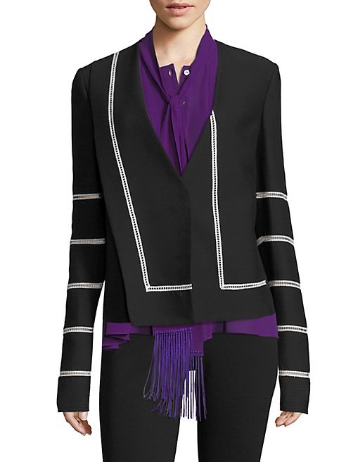 Derek Lam - Collarless Lace Blazer