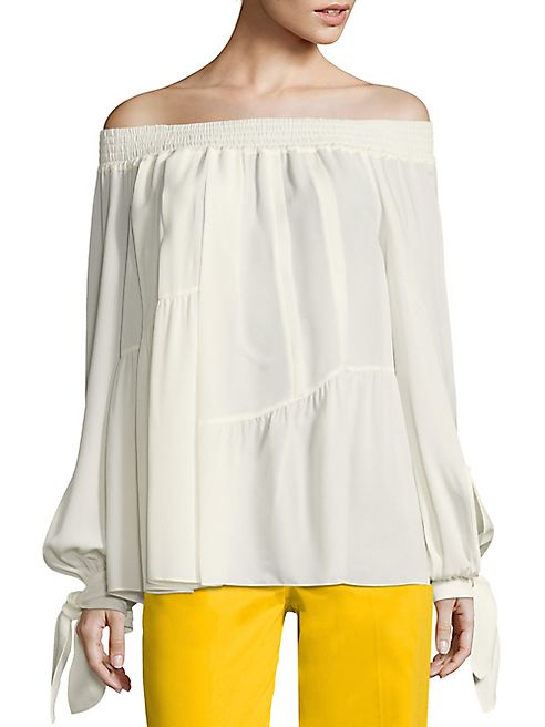 Derek Lam - Silk Off-The-Shoulder Blouse