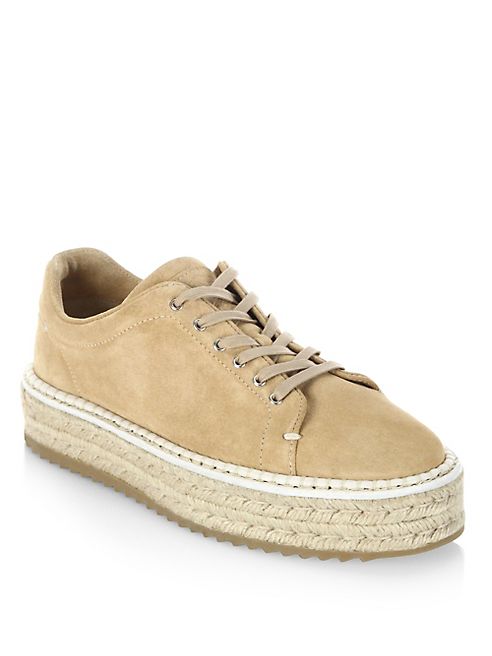 Rag & Bone - Kent Suede Espadrille Platform Sneakers