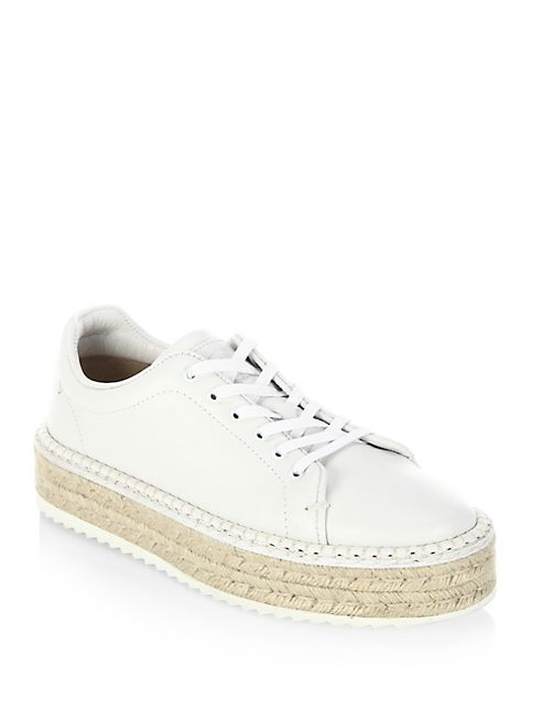 Rag & Bone - Kent Leather Espadrille Platform Sneakers