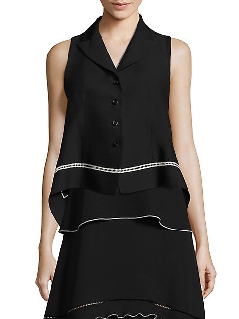 Derek Lam - Lace Button Front Vest