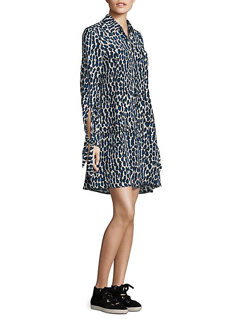 Derek Lam - Silk Leopard Shirtdress