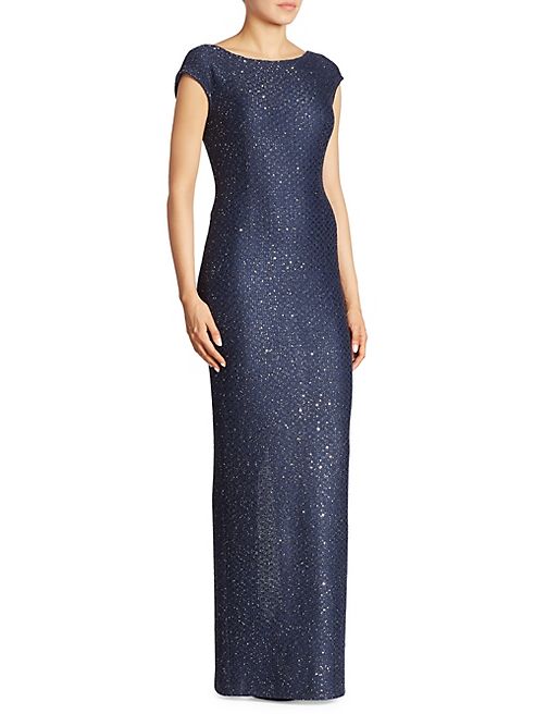 St. John - Sequin Knit Gown