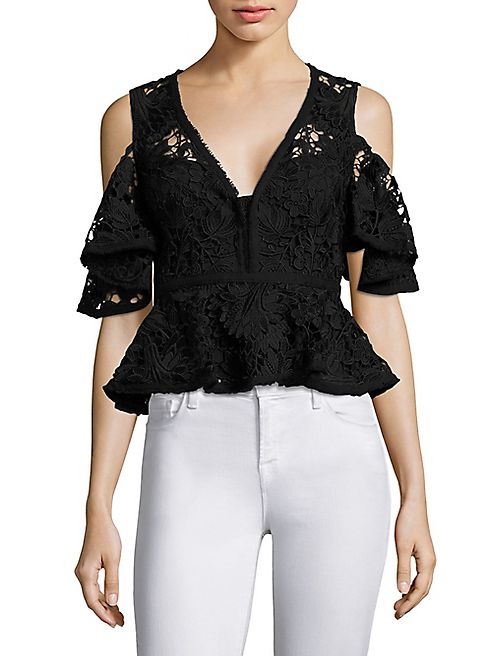 Nanette Lepore - Cocktail Lace Peplum Top