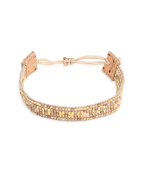 Chan Luu - Beaded Leather Bracelet