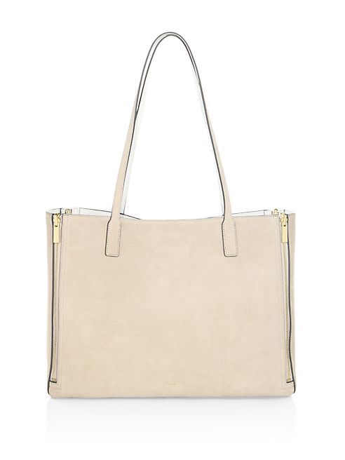 Luana Italy - Riley Reversible Leather & Suede Tote